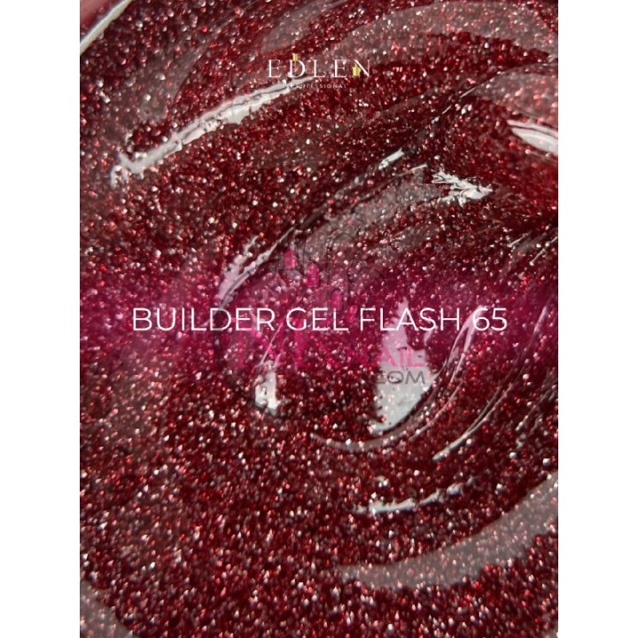 Гель Builder Gel Flash Edlen №65 30 мл світловідбиваючий